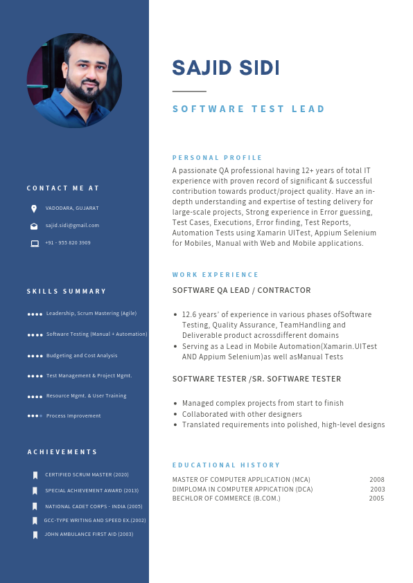 Sajid CV - Test Contractor 2.pdf