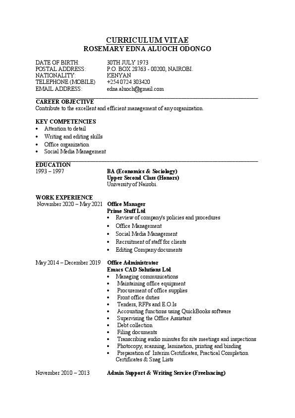 Rosemary CV September 2021.pdf