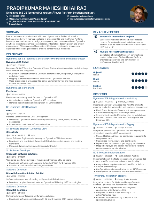 Pradip Raj - Dynamics 365 Technical Consultant.pdf