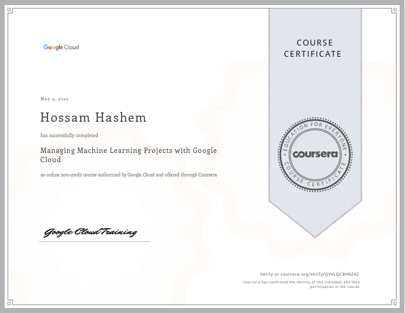 Managing Machine Learning Projects with Google Cloud  - Coursera.pdf