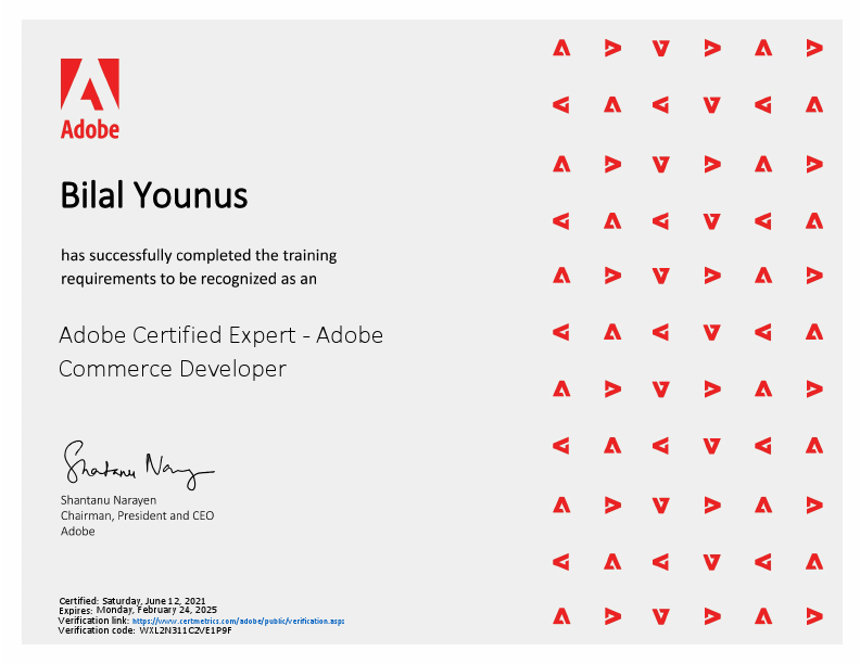 Adobe Certified Expert - Adobe Commerce Developer certificate.pdf