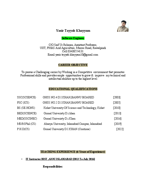 Yasir Tayyab KhayyamCV.pdf
