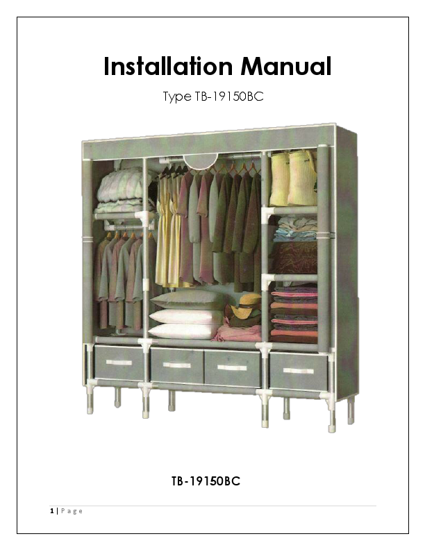 4 Drawer Wardrobe (installation manual).pdf