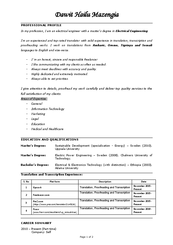 Resume Dawit Hailu - Translator.pdf