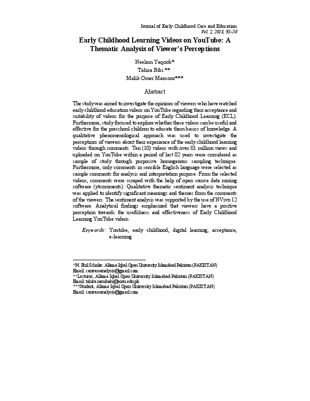 Early-Childhood-Learning-Videos-on-YouTube Publication.pdf