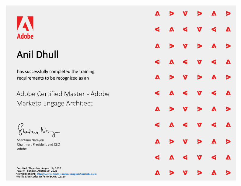 Adobe Certified Master - Adobe Marketo Engage Architect certificate.pdf