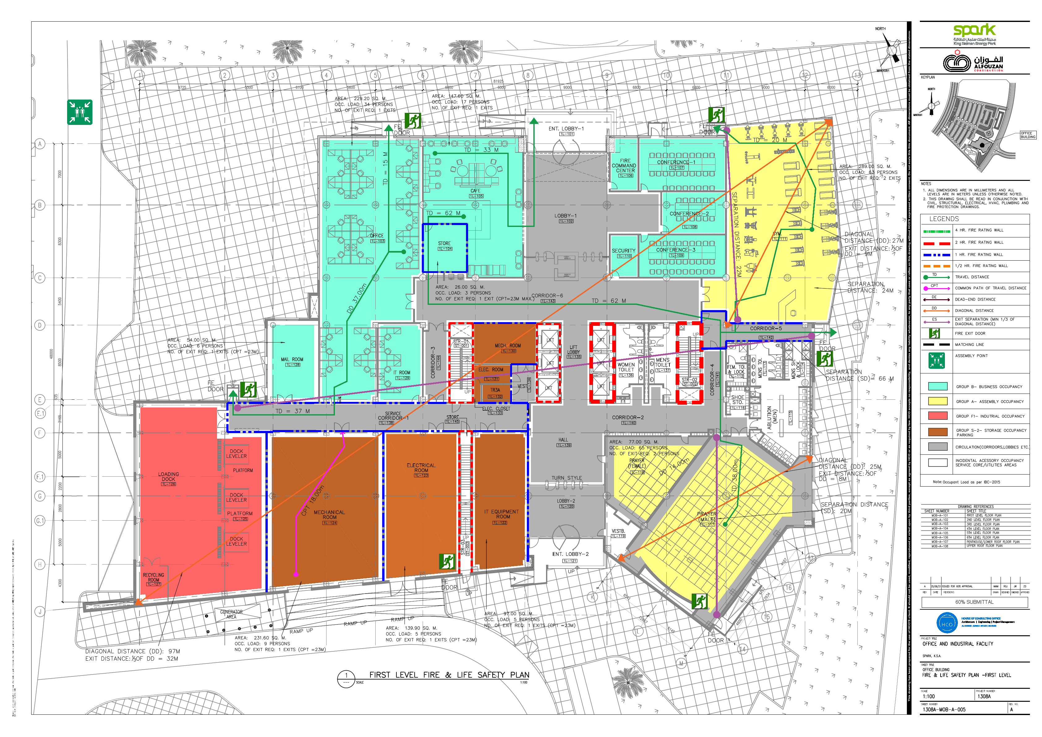 MOB-A-005 FIRE & LIFE SAFETY PLAN -FIRST LEVEL.pdf