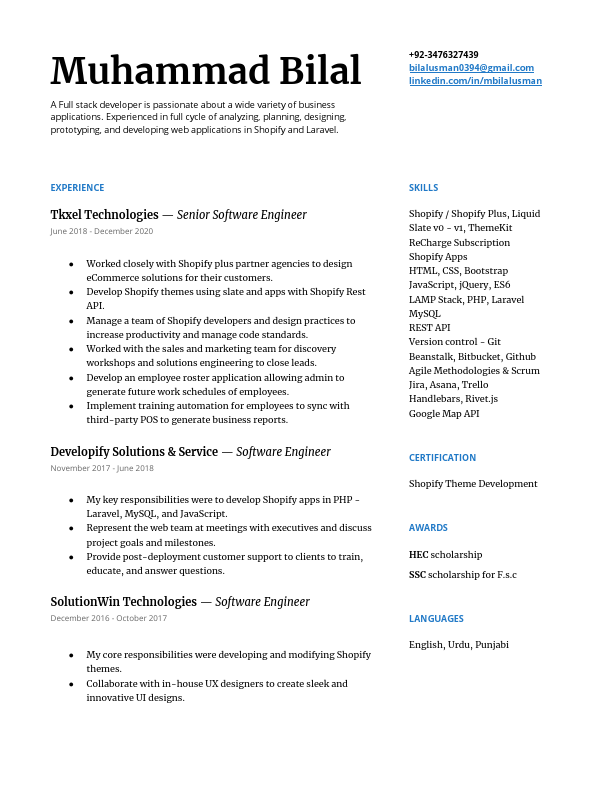 Shopify Plus Expert - Resume.pdf
