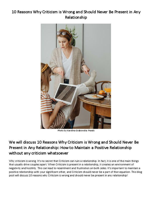 10 Reasons Why Criticism is Wrong and Should Never Be Present in Any Relationship.pdf