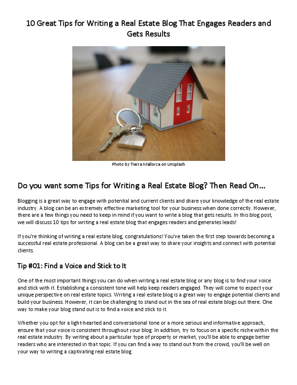 10 Great Tips for Writing a Real Estate Blog That Engages Readers and Gets Results.pdf