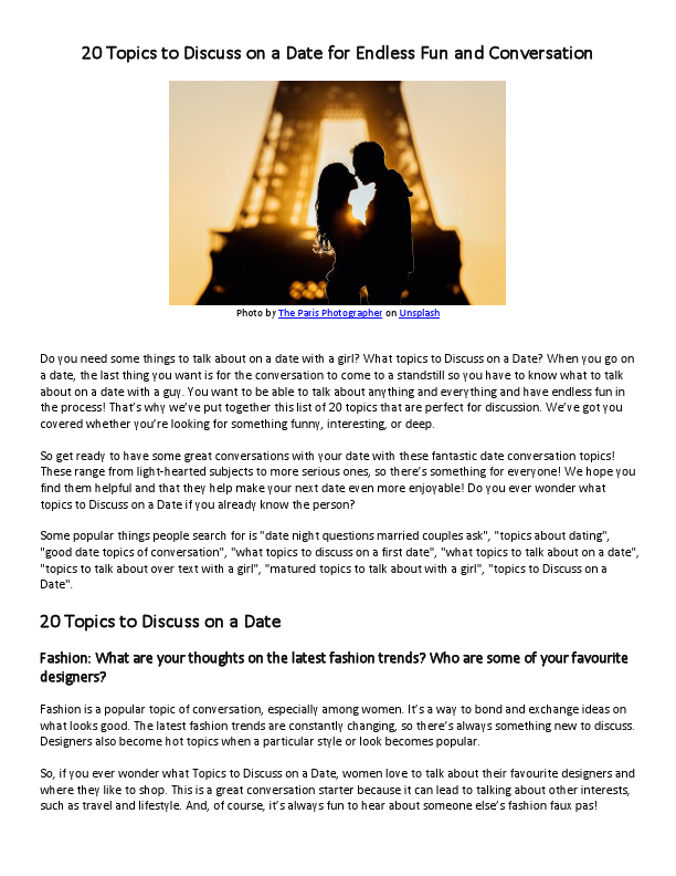 20 Topics to Discuss on a Date for Endless Fun and Conversation.pdf