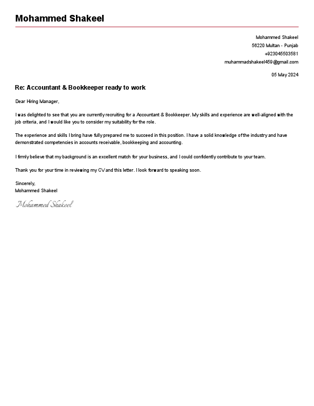 Mohammed Shakeel - Cover Letter.pdf