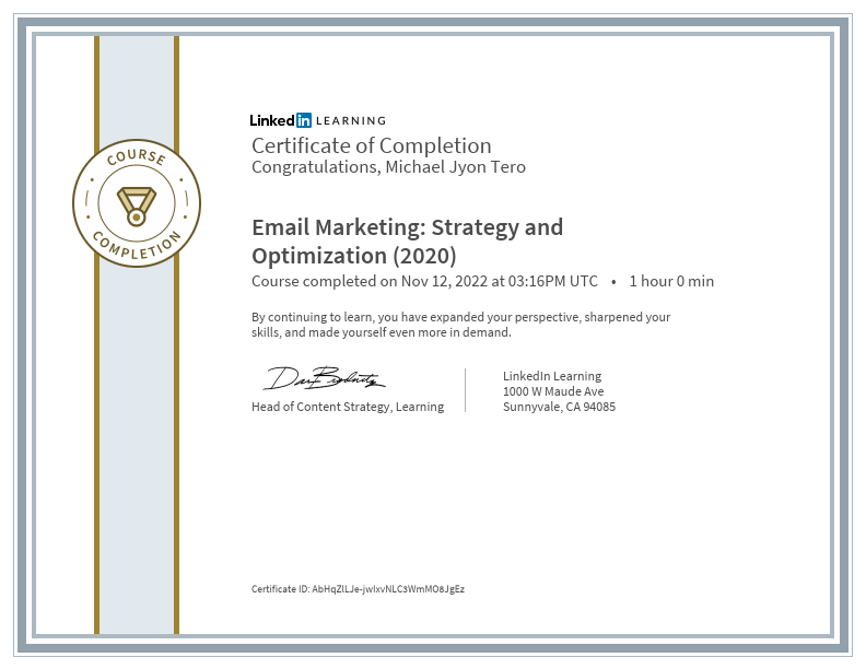 CertificateOfCompletion_Email Marketing Strategy and Optimization 2020 (1).pdf