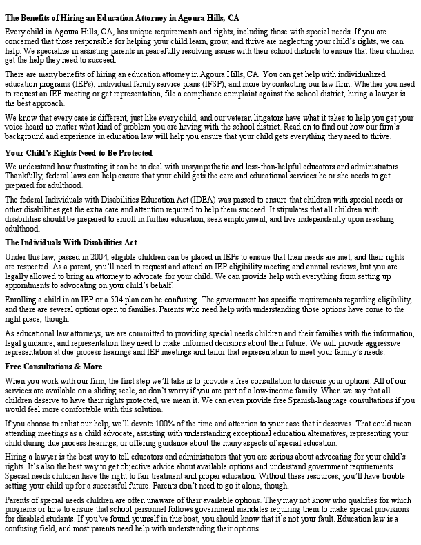 The Benefits of Hiring an Education Attorney in Agoura Hills CA.pdf