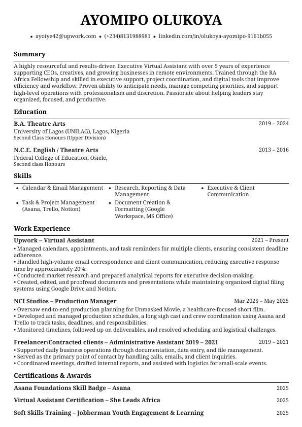 Ayomipo Olukoya, VA CV pdf.pdf