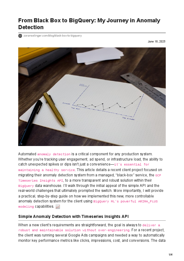 zoranselinger.com-From Black Box to BigQuery My Journey in Anomaly Detection.pdf