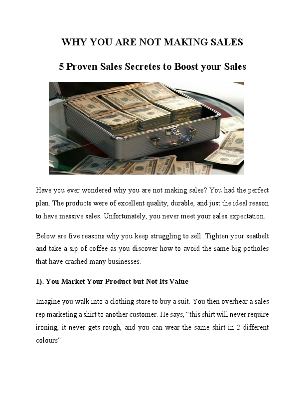 WHY YOU ARE NOT MAKING SALES.pdf