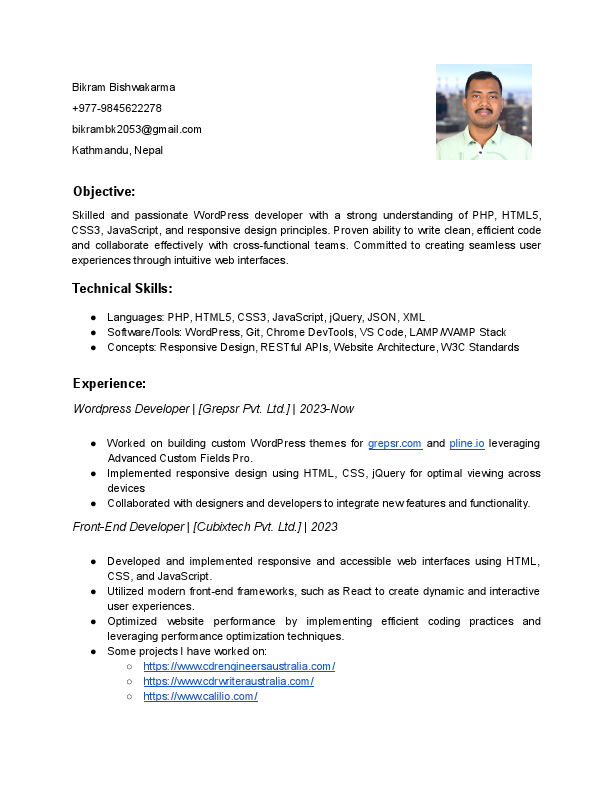 Bikram Bishwakarma Resume New.pdf