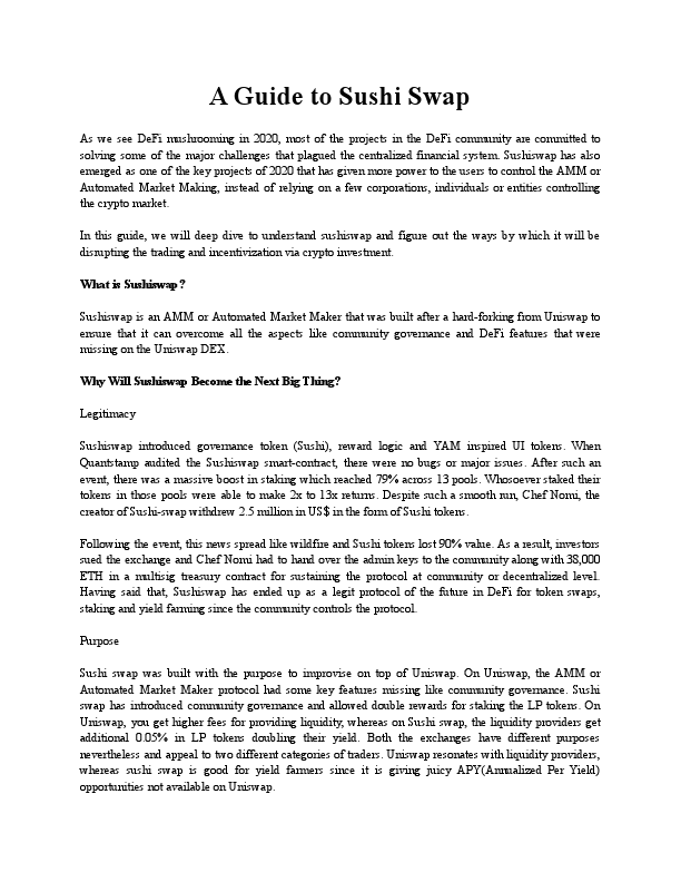 A Guide to Sushiswap .pdf
