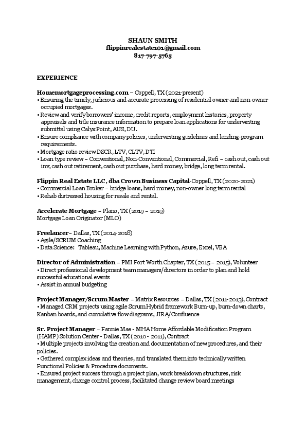 Shaun Smith Loan Processing Resume 2021.pdf
