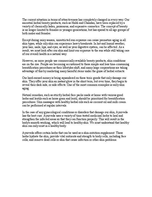 Ayurveda for the skin care.pdf