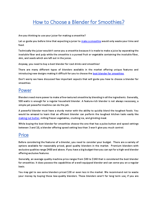 How to Choose a Blender for Smoothies.pdf