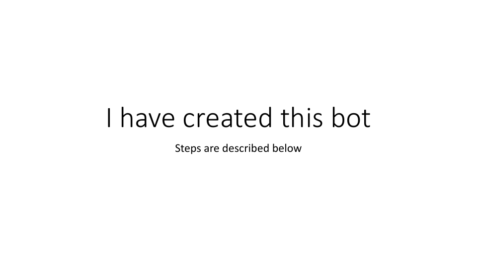 I have created this bot.pdf