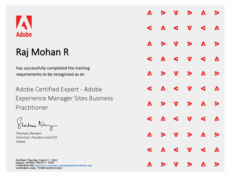 Adobe Certified Expert - Adobe Experience Manager Sites Business Practitioner certificate.pdf