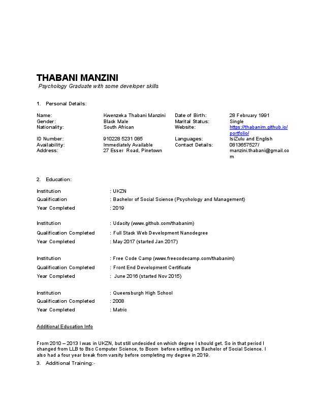 Thabani Manzini CV.pdf