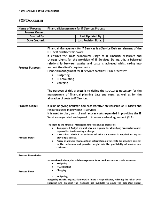 SAmple- Financial Management for IT Services Process.pdf