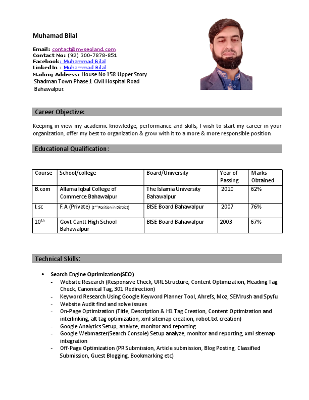 Muhammad Bilal Digital Marketing Resume 2021pdf.pdf
