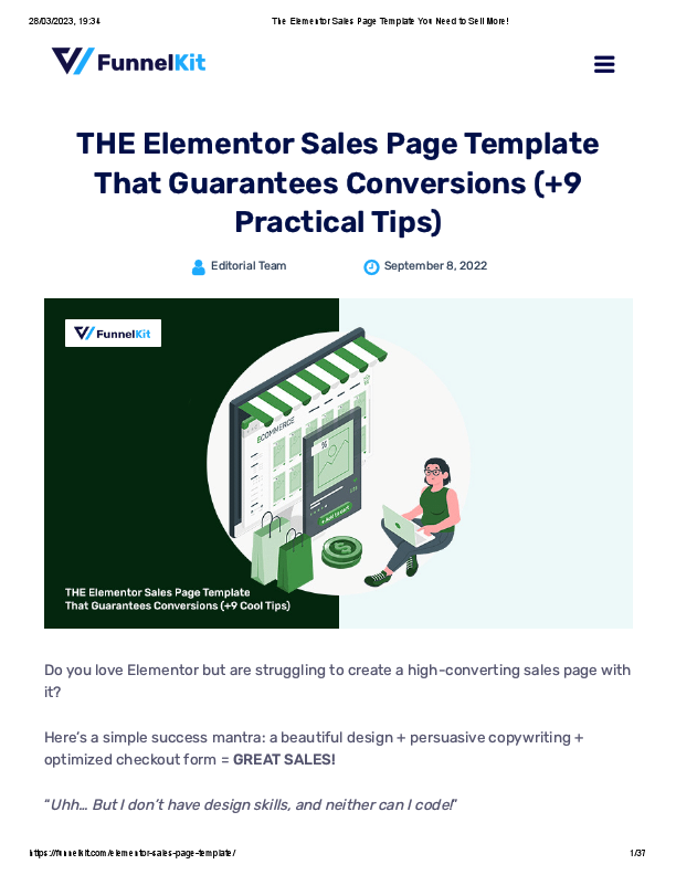 The Elementor Sales Page Template You Need to Sell More!.pdf