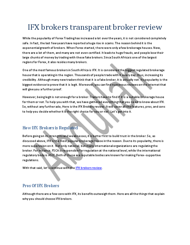 IFX brokers transparent broker review.pdf
