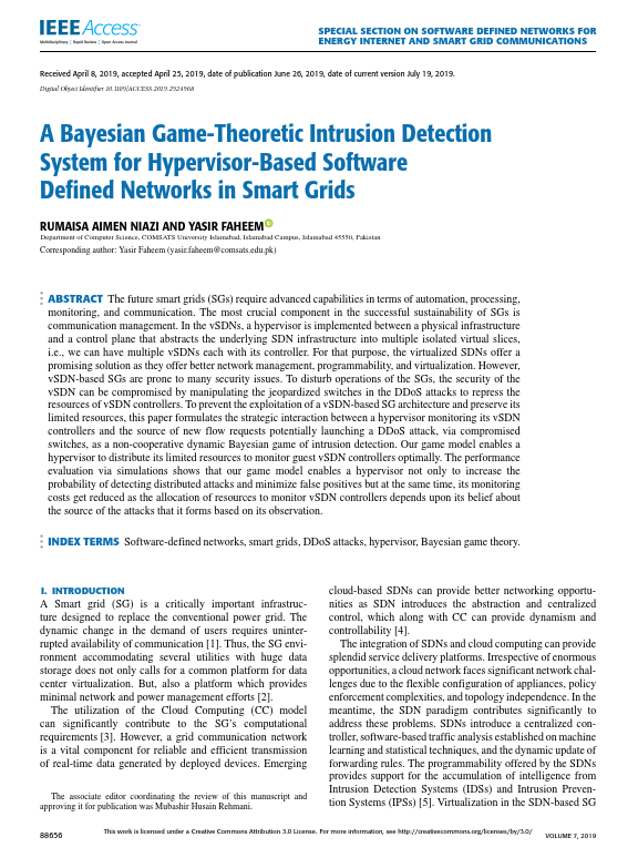 A Bayesian Game-Theoretic Intrusion Detection System for Hypervisor-Based Software Defined Networks in Smart Grids.pdf