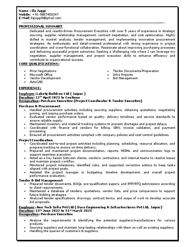 ILA JAGGI RESUME - PURCHASE EXECUTIVE.pdf