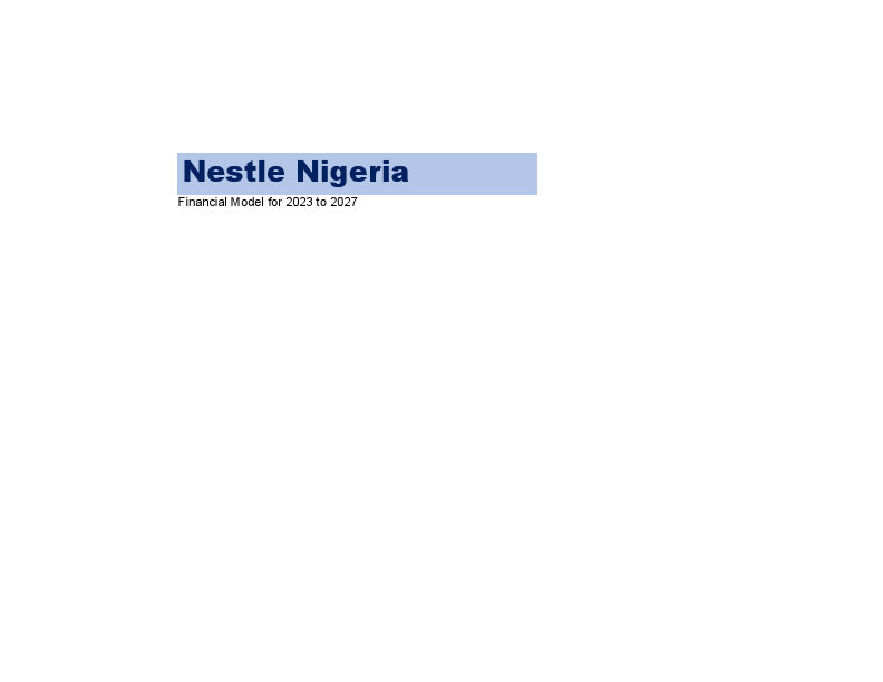 Nestle Nigeria FinModel - Latest Build 2.pdf