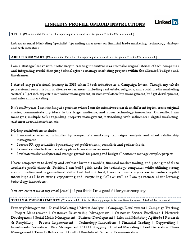 LinkedIn profile sample.pdf