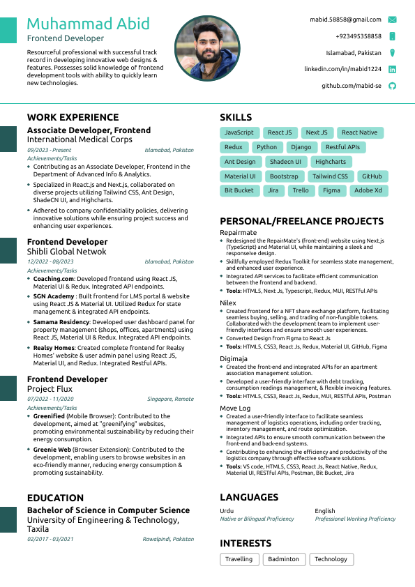Resume - Muhammad Abid.pdf