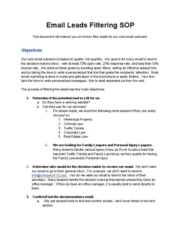 Email Leads Filtering SOP  Data Points.pdf