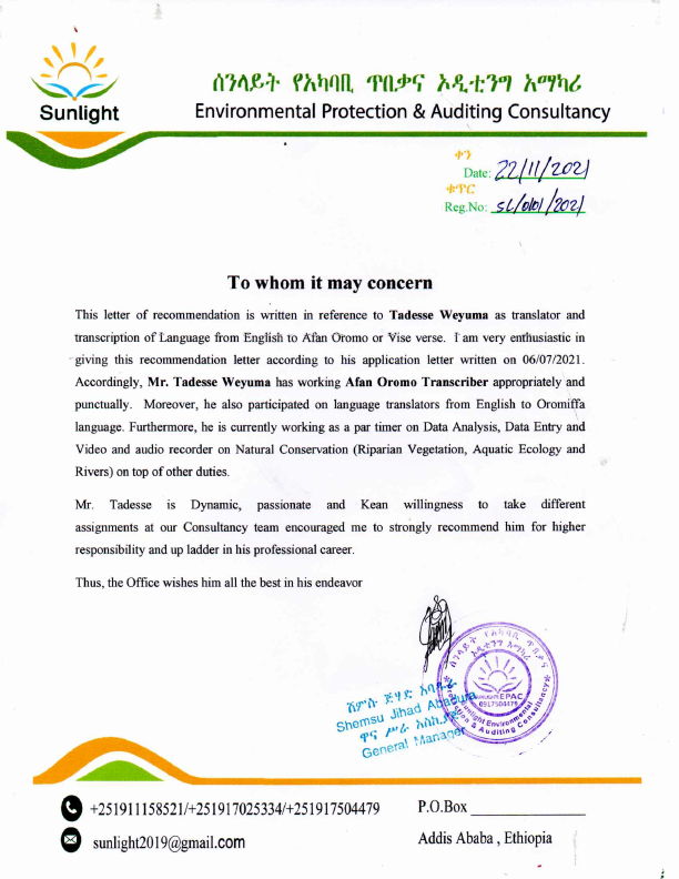 tadesse recomendation.pdf