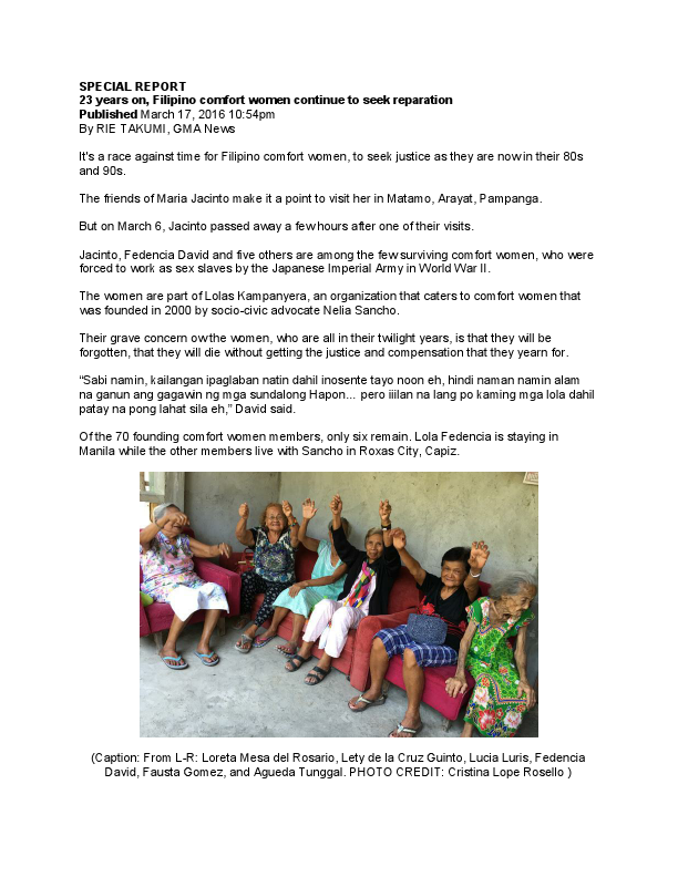 23 years on, Filipino comfort women continue to seek reparation.pdf