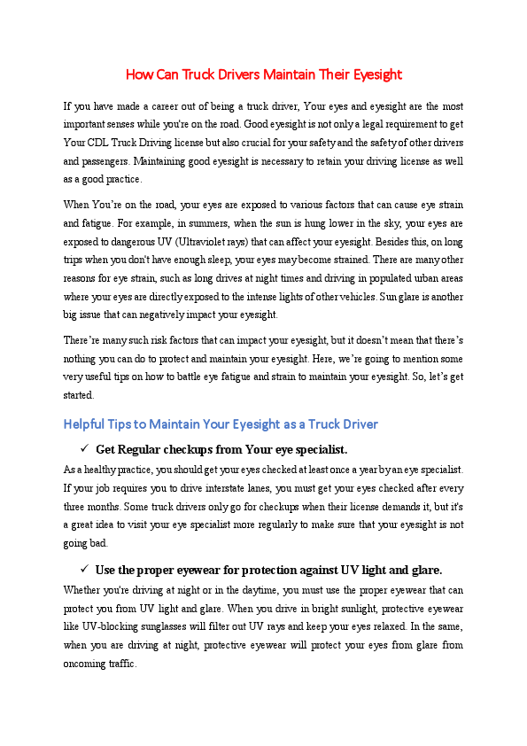 How Can Truck Drivers Maintain their Eyesight.edited.pdf