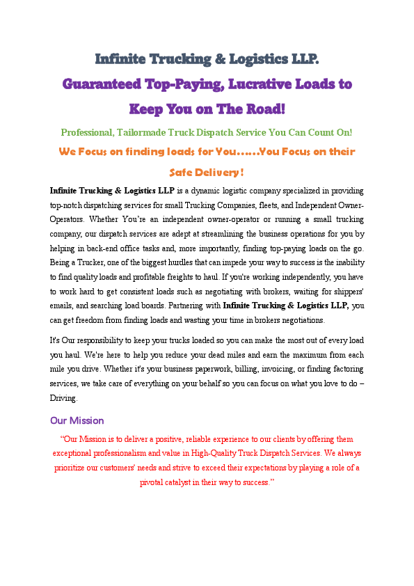 Home Page for Infinite Trucking & Logistics LLP..edited.pdf