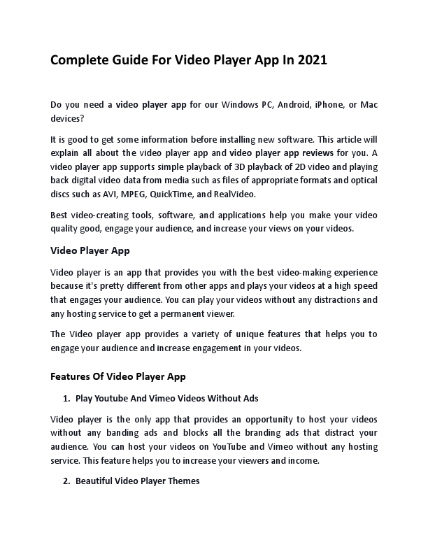 Complete Guide For Video Player App In 2021.pdf