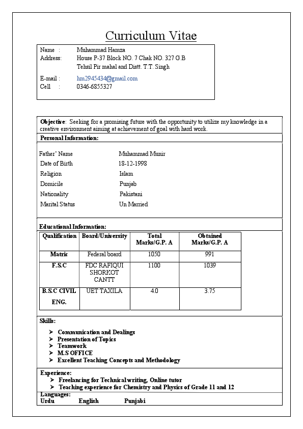 M.Hamza Teaching CV.pdf