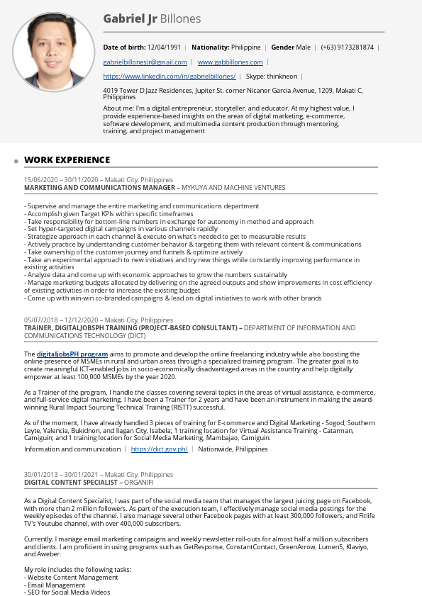 Europass  Resume 2021 - Gab Billones.pdf