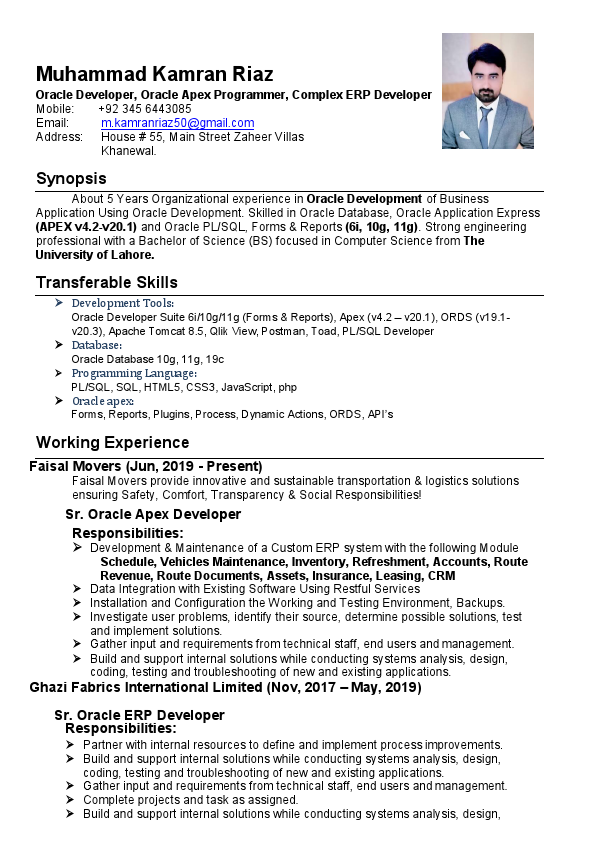 CV (Oracle Developer) .pdf