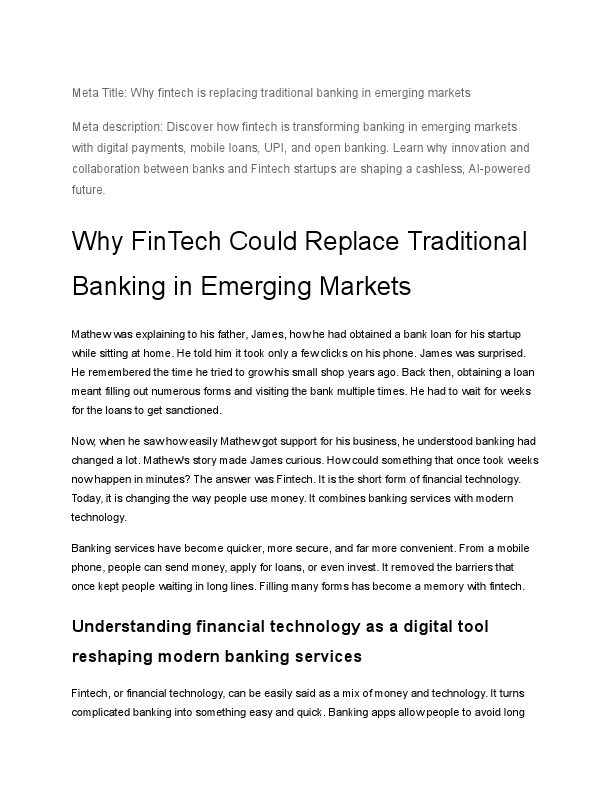 Why FinTech Could Replace Traditional Banking in Emerging Markets.pdf