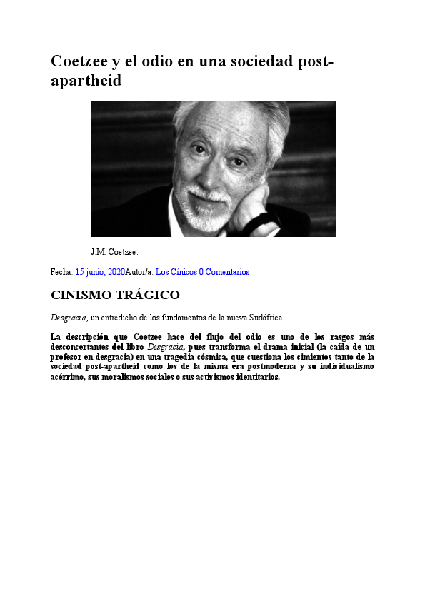 Coetzee y el odio .pdf