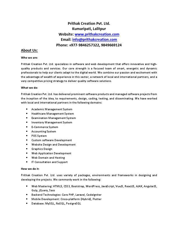 Prithak Profile and Portfolio.pdf